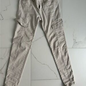 WHBM Beige Cargo Pants